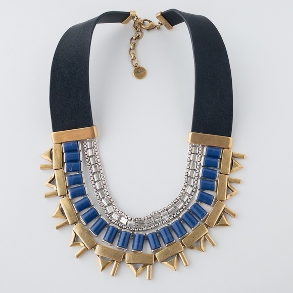 Stella & Dot Natalie Necklace Statement Layered Reversible Gold Silver Tone - Picture 12 of 13
